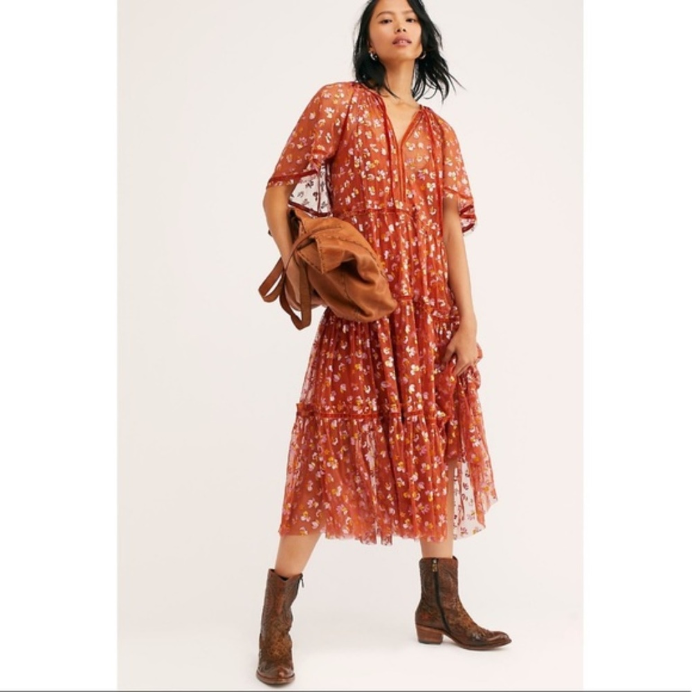 Free People Practical Magic Midi Dress